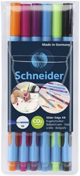 Balpen Schneider Slider Edge extra breed 0.6mm etui à 6 kleuren
