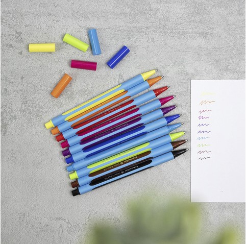 Balpen Schneider Slider Edge extra breed 0.6mm etui à 6 kleuren-2