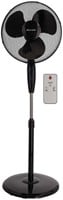 Statiefventilator BRASQ met remote Ø 40cm zwart