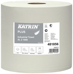 Poetsrol Katrin 481856 Plus 2laags 36,5x38cm wit 2x1000vel