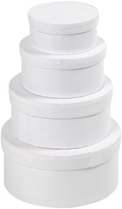Ronde dozen karton Creotime wit assorti-3