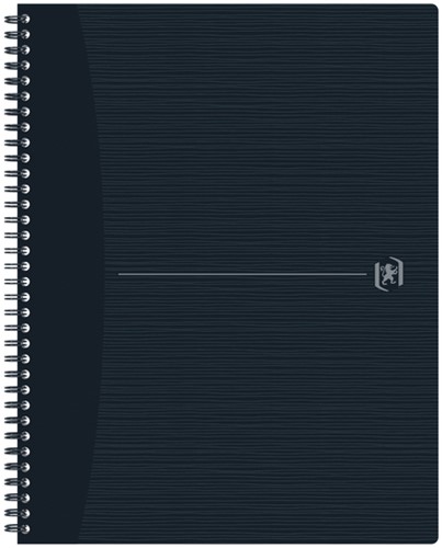 Spiraalblok Oxford Origin A4+ lijn 140 pagina's 80gr zwart