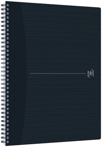 Spiraalblok Oxford Origin A4+ lijn 140 pagina's 80gr zwart-2