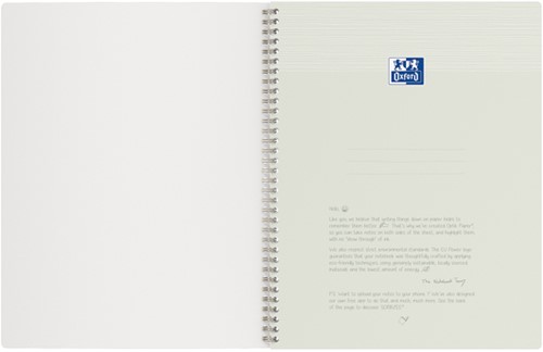 Spiraalblok Oxford Origin A4+ ruit 5x5mm 140 pagina's 80gr zwart-3