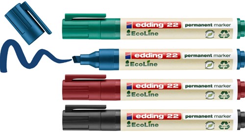 Viltstift edding 22 Ecoline schuin assorti-2