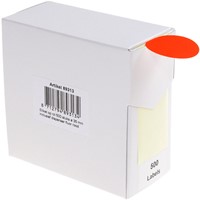 Etiket Rillprint 35mm 500st op rol fluor rood-2