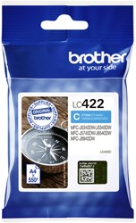 Inktcartridge Brother LC-422C blauw