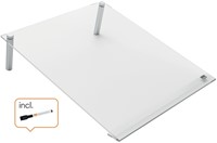 Notitiebord Nobo transparant acryl schuin A4-2