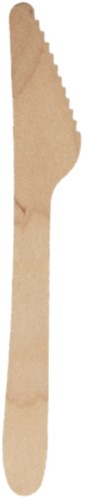 Mes IEZZY 160 mm hout 100 stuks