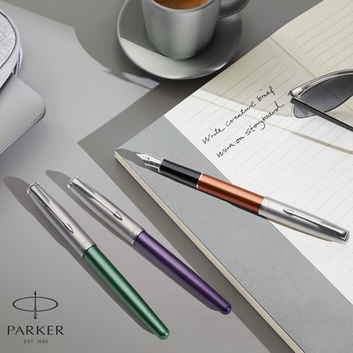 Vulpen Parker Sonnet Essential violet lacquer CT fijn-3