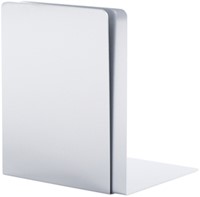 Boekensteun MAUL aluminium 16x15x21cm set 2 zilver-2