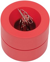 Papercliphouder MAULpro Blauwe Engel recycled Ø73x60mm rood-2