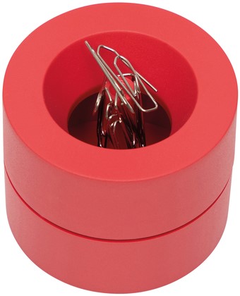 Papercliphouder MAULpro Blauwe Engel recycled Ø73x60mm rood-2