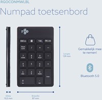 Toetsenbord R-Go Ergonomisch Numpad Break Wireless-2
