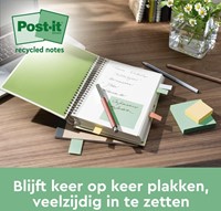 Memoblok Post-it 654 RSS12COL 76x76mm recycled colour notes pastel 12 stuks-3
