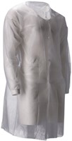 Bezoekersjas CMT L non-woven drukknopen 104cm lang PP wit 100 stuks-2