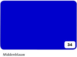 Fotokarton Folia 2-zijdig 50x70cm 300gr nr34 middenblauw