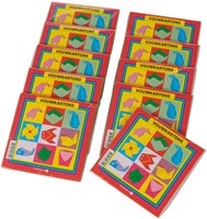 Vouwkartons vierkant 12x12cm 105gram assorti 40 vel-2