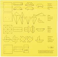 Vouwblaadjes vierkant 20x20cm 65gram assorti-1