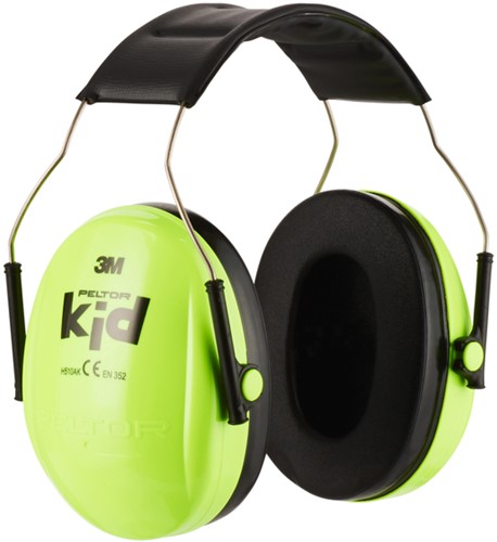 Oorkap 3M Peltor voor kinderen  H510AK (87-98 dB) neongroen-3