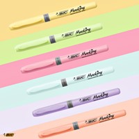 Markeerstift Bic grip Highlight your life assorti blik à 15 stuks-1