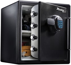 Kluis MasterLock brandvrij en waterdicht electronisch combi-slot XL zwart ZA43