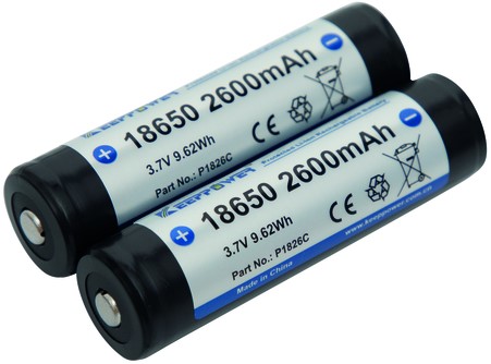 Accu 18650-26H, PCB beschermd, 2600mAh, 3,7V