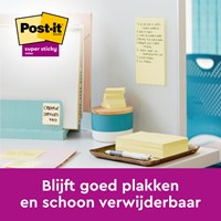 Memoblok Post-it Z-Note S330 Super Sticky 76x76mm geel 12 stuks-1
