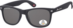 Zonnebril Montana met smoke gepolariseerd glas zwart