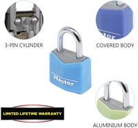 Hangslot MasterLock 4 assorti alu 20mm 4 stuks-3