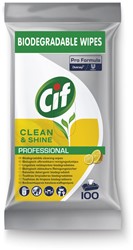 Reinigingsdoekjes CIF Pro formula Multi Clean&Shine 100 stuks