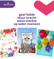 Wenskaart Hallmark navulset A4 felicitatie 8 kaarten