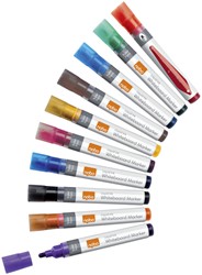 Whiteboardmarker Nobo  Liquid ink rond assorti 3mm 10stuks