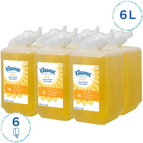 Handzeep Kleenex Botanics Energy schuim luxe 1000ml 6385-3