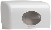 Toiletpapierdispenser Kimberly Clark Aquarius duo wit 6992-3