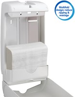 Handdoek Scott Slimfold m-vouw 1-laags 190x300mm 16x110 vel wit 5856-2