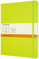 Notitieboek Moleskine XL 190x250mm lijn hard cover lemon green