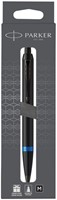 Balpen Parker IM black blue vibrant ring medium blister à 1 stuk