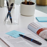 Balpen Parker IM black blue vibrant ring medium blister à 1 stuk-2