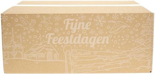 Kerstdoos IEZZY bedrukt Holland-5 490x390x250mm wit-2