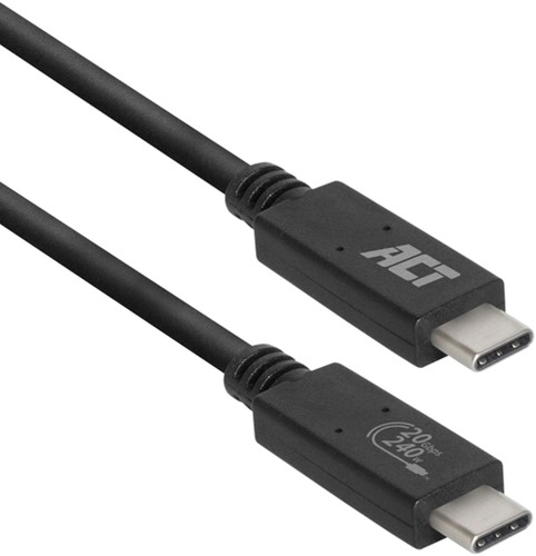 Kabel ACT USB-C USB 4 20Gbps Thunderbolt3 1 meter