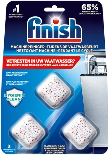 Vaatwasmachine-reiniger tabs Finish 3 stuks