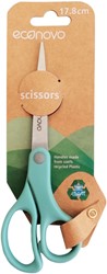 Schaar Econovo 18cm blauw blister à 1 stuk