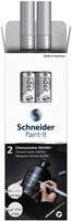 Viltstift  Schneider Paint-it 060 - 061 2.0mm en 0.8mm metallic chrome set à 2 stuks