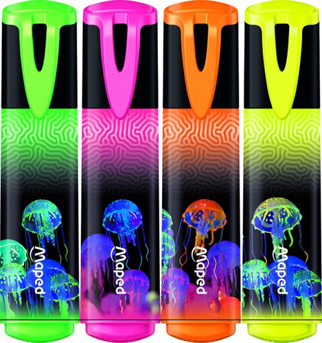 Markeerstift Maped Deepsea Paradise set à 4 kleuren-2