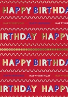 Inpakpapier Stewo Happy Birthday 200x70cm  assorti-2