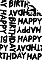 Inpakpapier Stewo Happy Birthday 200x70cm  assorti-2