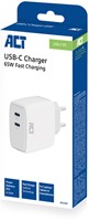Oplader ACT 65w 2-poorts usb c wit-2