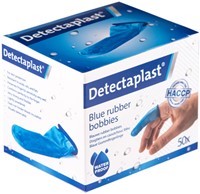 Vingerlingen Detectaplast rubber blauw 50 stuks-3