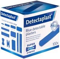 Elastische blauwe textielpleister Detectaplast 19x72mm 100 stuks-3